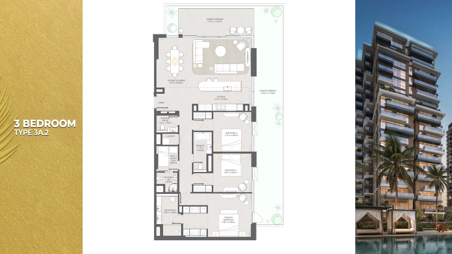 3 BR - Type A